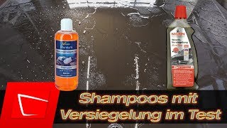 Petzoldts Waschversiegelung und Nigrin Waschversieglung im Vergleich - Shampoos mit Versiegelung