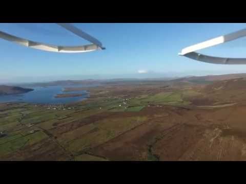 Video taking over Bangor Erris Mayo Ireland
