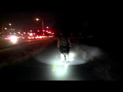 Cree LED Bike Light 1200 Lumen on Niner 29er Mtn Bike