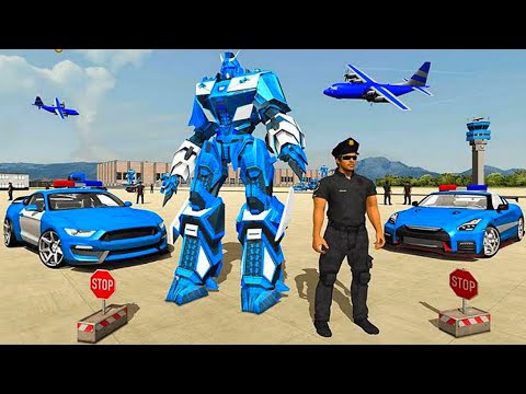 US Police Transform Robot Car Plane Transport Ship | Android Gameplay FullHD