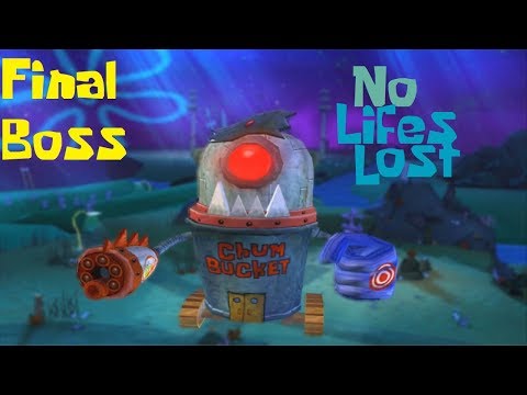 SpongeBob's Truth or Square - Final Boss (PlanktoBot) [No Lifes Lost, No Power-Ups] (1080p)
