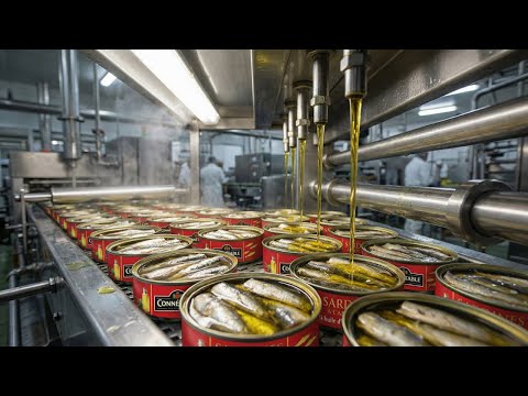 How it's made: Canned Sardines – The incredible production of canned sardines!