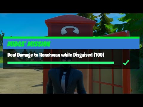 Deal Damage to Henchman while Disguised (100) - Fortnite Midas' Mission Challenges