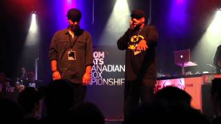 Subconscious vs Killa Beatz - 2012 Canadian Beatbox Champs - First Round