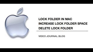 Lock folder in Mac, increase/ reduce folder size - Disk Image