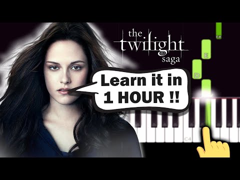 Twilight - Bella's Lullaby - EASY Piano tutorial