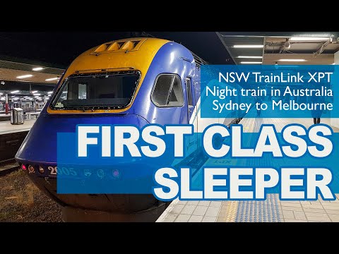 FIRST CLASS SLEEPER | Night train from Sydney to Melbourne