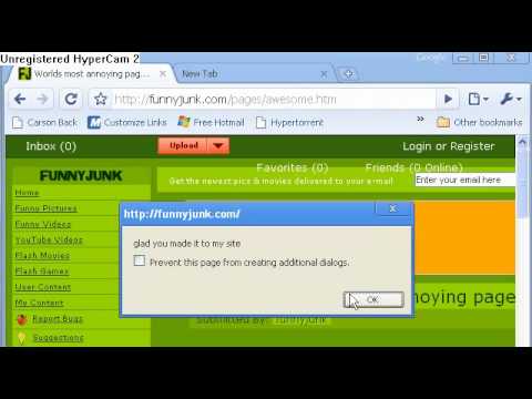 Google Chrome ruins the "Worlds Most Annoying Websites!" :D