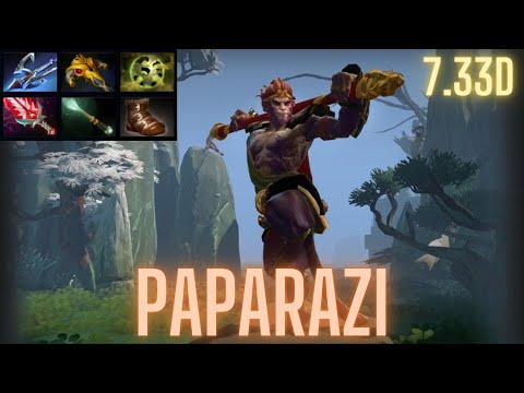 PAPARAZI - Monkey King Core ( WATCH THIS ) Dota 2 Patch 7.33d