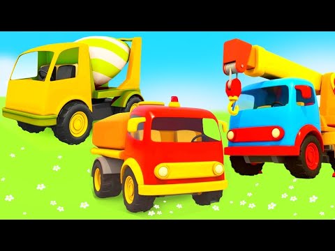 Leo the truck full episode cartoon - Big trucks for kids & Street vehicles.
