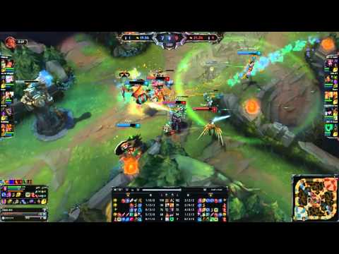 [Jan.18.2015] SKT T1 Faker - LeBlanc vs Galio - 도인비  - KR LOL Challenger 990LP