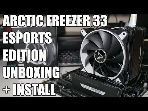 Arctic Freezer 33 eSports Edition White Unboxing and Installation