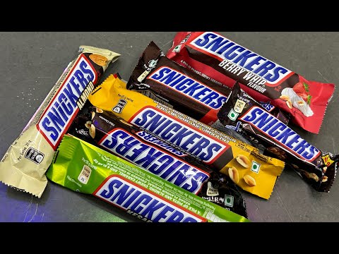 Snickers Varieties Original Pista Almond Berry Whip #satisfying #asmr sounds#delicious