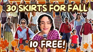 Sew your WHIMSICAL FALL CLOSET! 30 Beginner Friendly Skirts you'll love (10 FREE!)