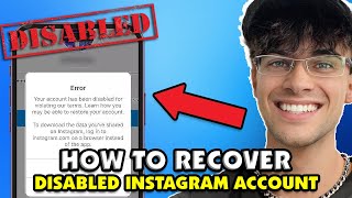 How To Recover DEACTIVATED/DISABLED Instagram Account in 2023 *TUTORIAL*