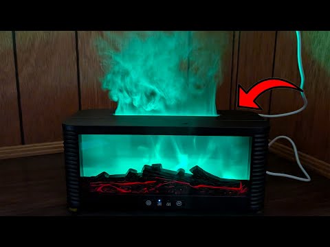 This Color Flame Fireplace Diffuser Is Beautiful!