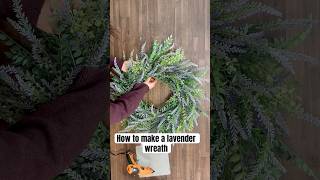 How to make a lavender wreath. Beginner friendly! #diywreath #diy #flowercraft #myhandmade