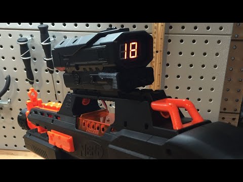 AmmoCounter V1 Nitron Scope Upgrade - Nerf dart counter