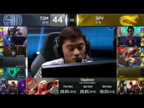 Bjergsen vs Sencux - Syndra vs Vladimir - Worlds 2016 Group D - TSM vs SPY
