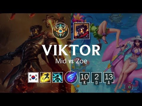 Viktor Mid vs Zoe - KR Challenger Patch 8.22