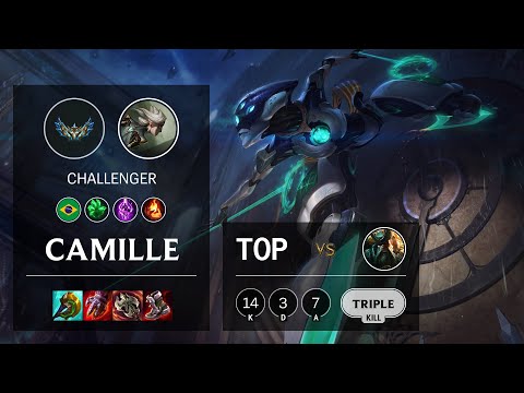 Camille Top vs Gangplank - BR Challenger Patch 12.2