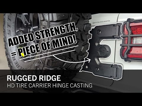 PEICE OF MIND - Rugged Ridge HD Tailgate Hinge & Rough Country Relocation Plate