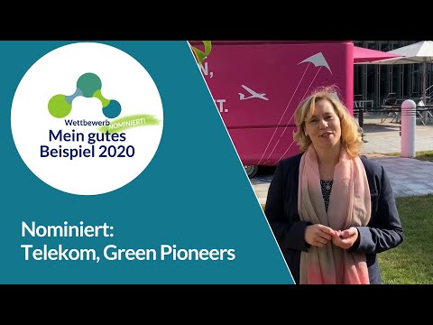 Mein gutes Beispiel 2020 – Nominierter Telekom, GreenPioneers Nachhaltigkeitsbotschafter