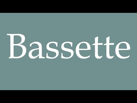 How to Pronounce ''Bassette'' (Basset) Correctly in French