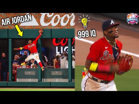 MLB | Ronald Acuna Jr "God Mode" Defensive Plays