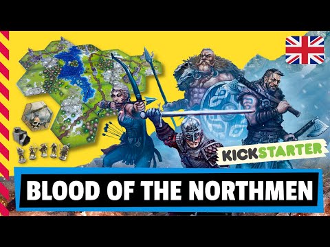 BLOOD OF THE NORTHMEN Board Game - How to play  / Review / Tutorial  (English)