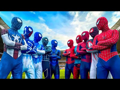 PRO 5 Red Spier-Man  VS PRO 5 Blue Spider-Man || SUPERHERO's Story