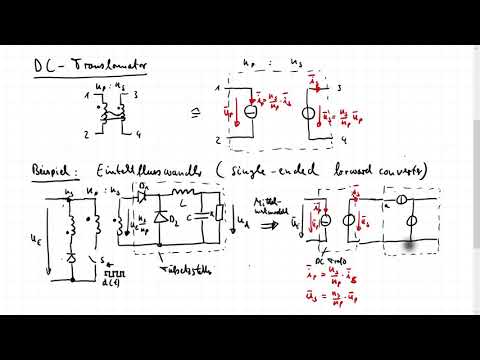 Le_R17a - Mittelwert Modellierung für Isolierte DCDC Wandler - Flusswandler