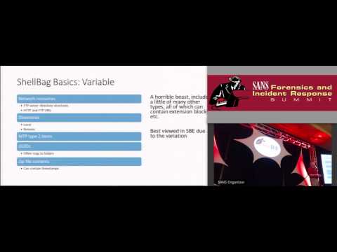 Plumbing the Depths: ShellBags - SANS DFIR SUMMIT