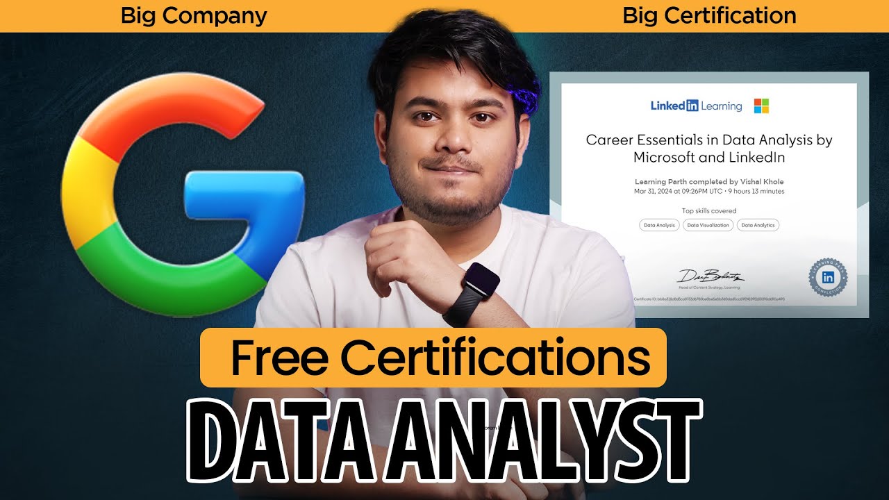 Free Data Analyst Certificates (Data Analytics/ Business Analyst) | Data Analytics Certifications