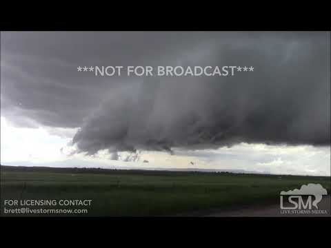 06-21-19 Elbert CO- Brief Spin Up Tornado and Crazy Wall Cloud Timelapse