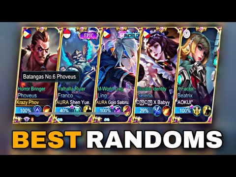 THIS IS THE BEST RANDOM TEAM I ENCOUNTERED IN SOLO RANK GAME! PHOVEUS KILLS MONTAGE! |Mobile Legends