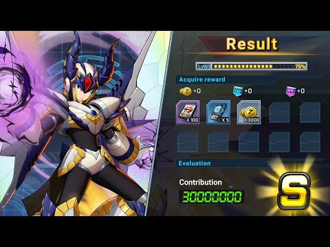 Mega Man X DiVE Guild Raid: Shagaru Armor X vs Omega