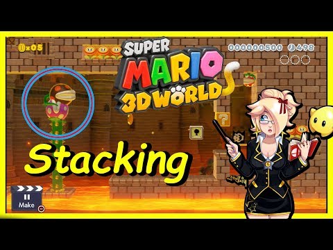 Super Mario Maker 2 ideas - Stacking in 3D World Style