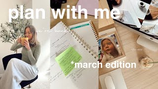 MARCH Plan With Me | next home projects, new planner, & updated career goals