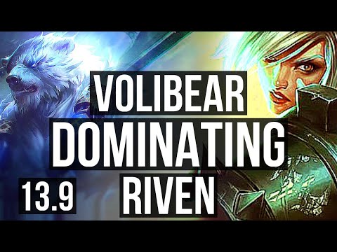 VOLI vs RIVEN (TOP) | 7 solo kills, 13/4/8, Dominating | KR Master | 13.9