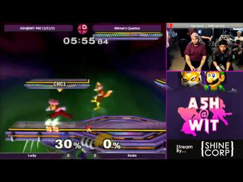 Lucky (Fox) vs Knubs. (Luigi) - ASH@WIT #40 Melee Winner's Quarters