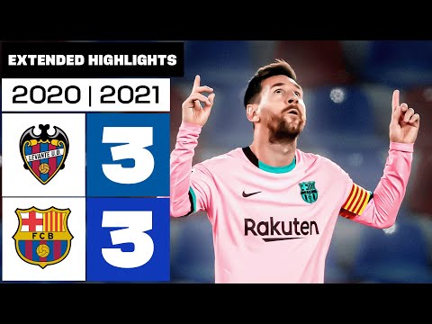 LEVANTE UD 3-3 FC BARCELONA 2020/21 | RESUMEN ampliado