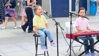 4-Year-Old Singer Joins Me | What a Wonderful World – Leo Protsenko