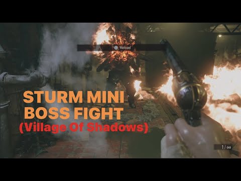STURM OR THE FANMAN MINI BOSS FIGHT (VILLAGE OF SHADOWS) - HEISENBERG'S FACTORY RESIDENT EVIL 8 PS5