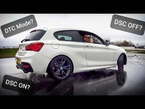 Turning DSC OFF in a BMW M140i on a Skid Pan, and How Much Does MDM or TRACTION MODE Do?