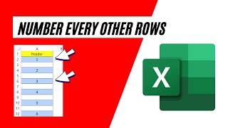 How To Number Every Other Row in Excel