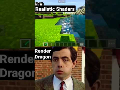 New Shaders vs Render Dragon #minecraft #shaders #shorts #viral