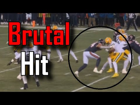 Jordan Love Injured on this Illegal Hit | Green Bay Packers Vs Chicago Bears
