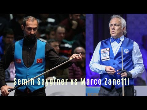 Semih Saygıner vs Marco Zanetti  [ World Cup 3 Cushion Porto 2018 ]