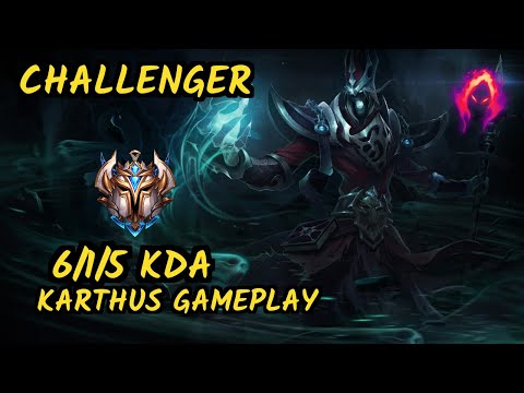BJK Gilius (KARTHUS) - 6/1/5 KDA CHALLENGER GAMEPLAY - EUW v9.7